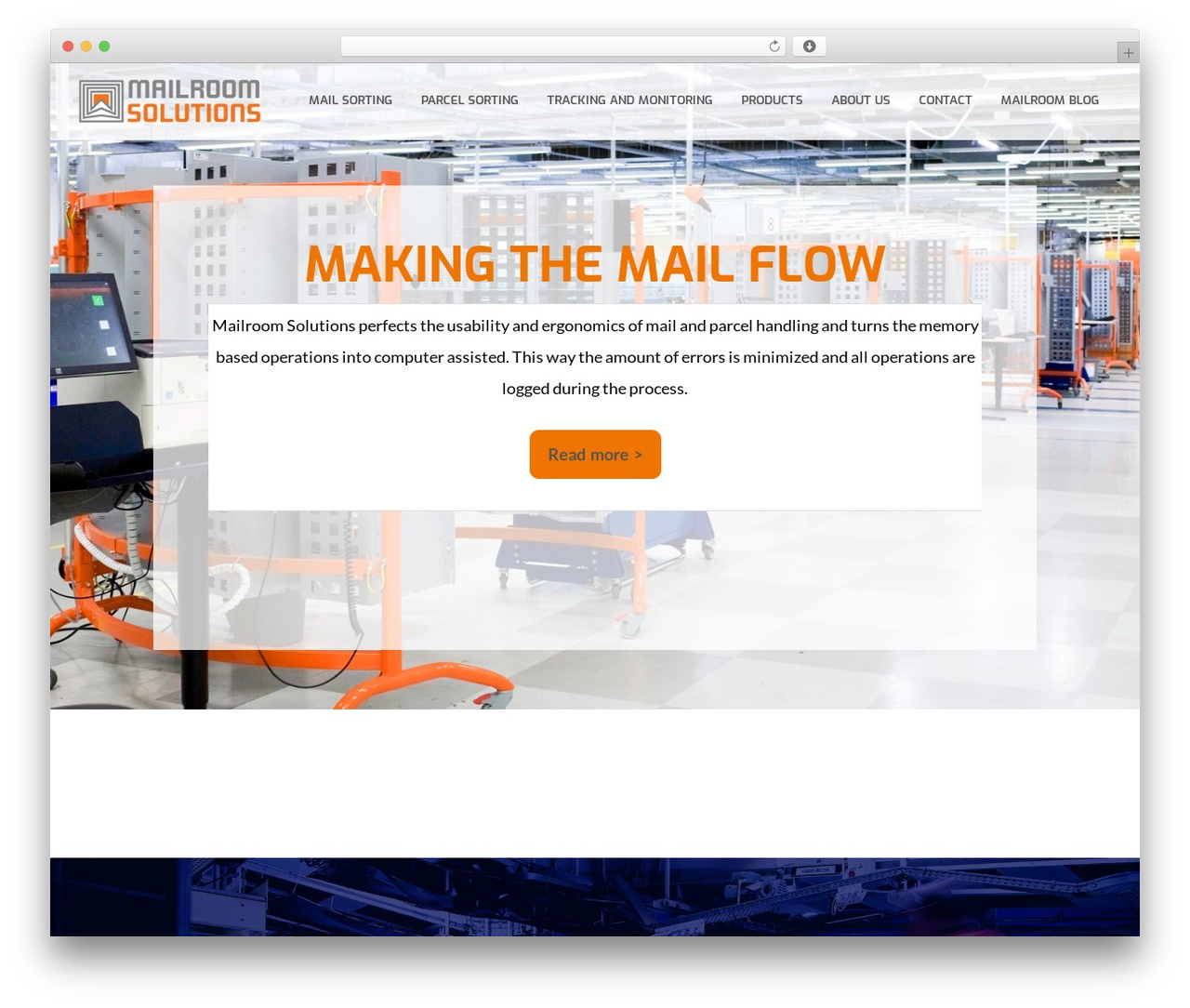WordPress theme Aspire Theme - mailroomsolutions.com