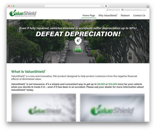 WordPress theme Dsquared - valueshieldauto.com
