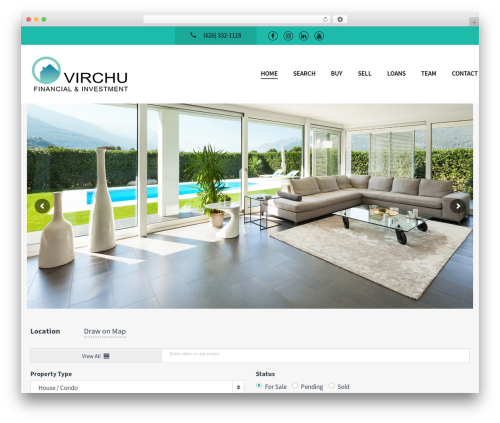 WordPress theme Realtyspace - virchufi.com