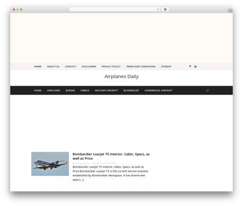 WordPress theme Superfast - airplanesupdate.com