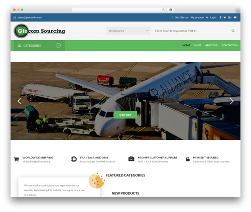 CiyaShop WordPress store theme - giocomsourcing.com