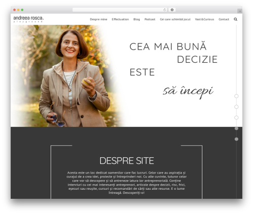 evx WordPress theme - andreearosca.ro