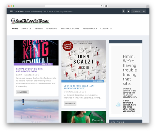 Extra theme WordPress - audiobookfans.com