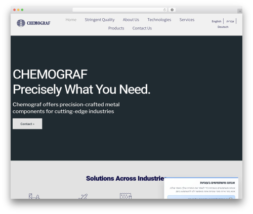 Cookie consent banner WordPress plugin - chemograf.com