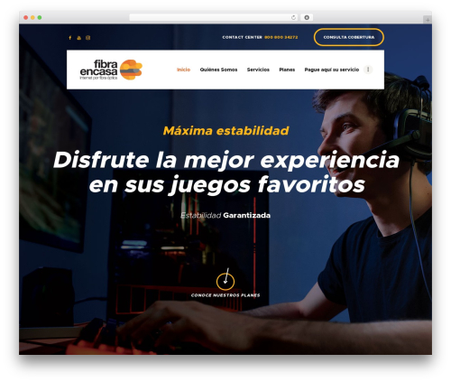 Theme WordPress MaxiNet - fibraencasa.cr