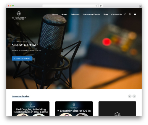 WordPress theme Roogan - loudestsilentpartner.com