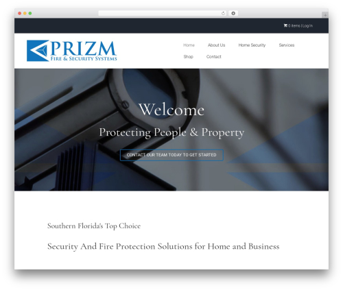 WordPress theme Beaver Builder Theme - prizmalarms.com