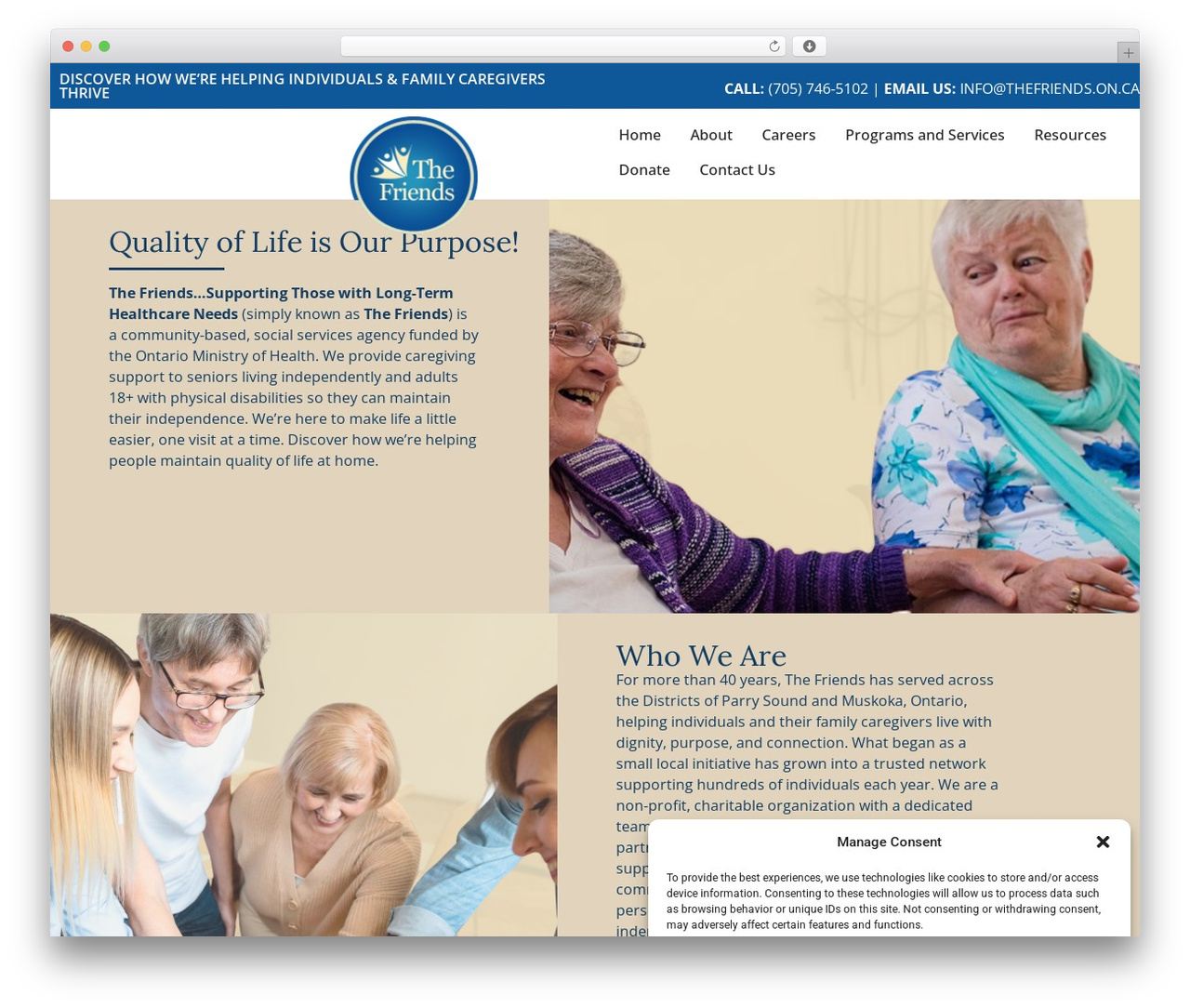 WordPress theme Hello Elementor - thefriends.on.ca