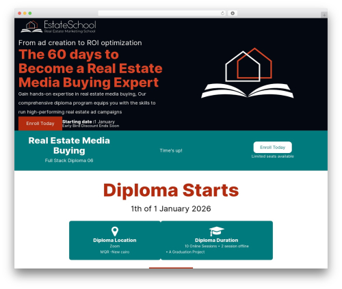 WordPress website theme estateschool - estate-school.com