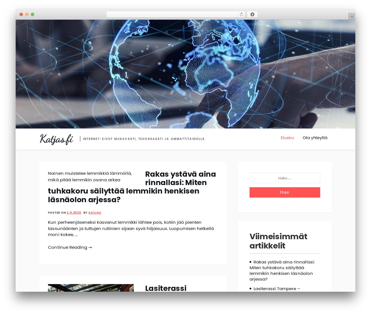 Amazorize WordPress theme - katjas.fi