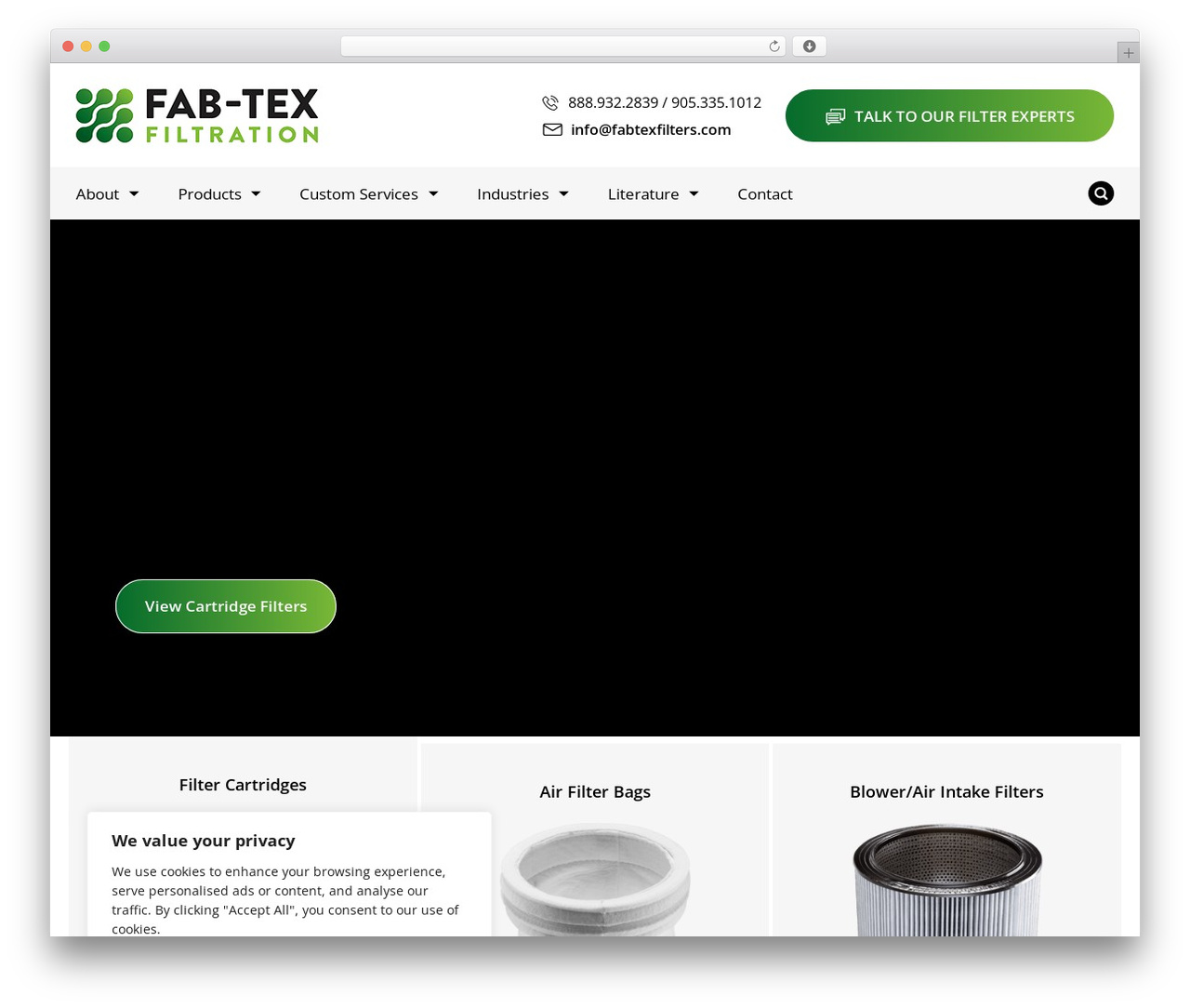 Default Template theme WordPress - fabtexfilters.com