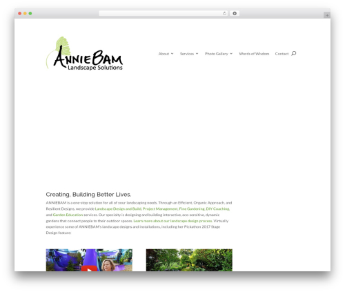 Divi theme WordPress - anniebam.com