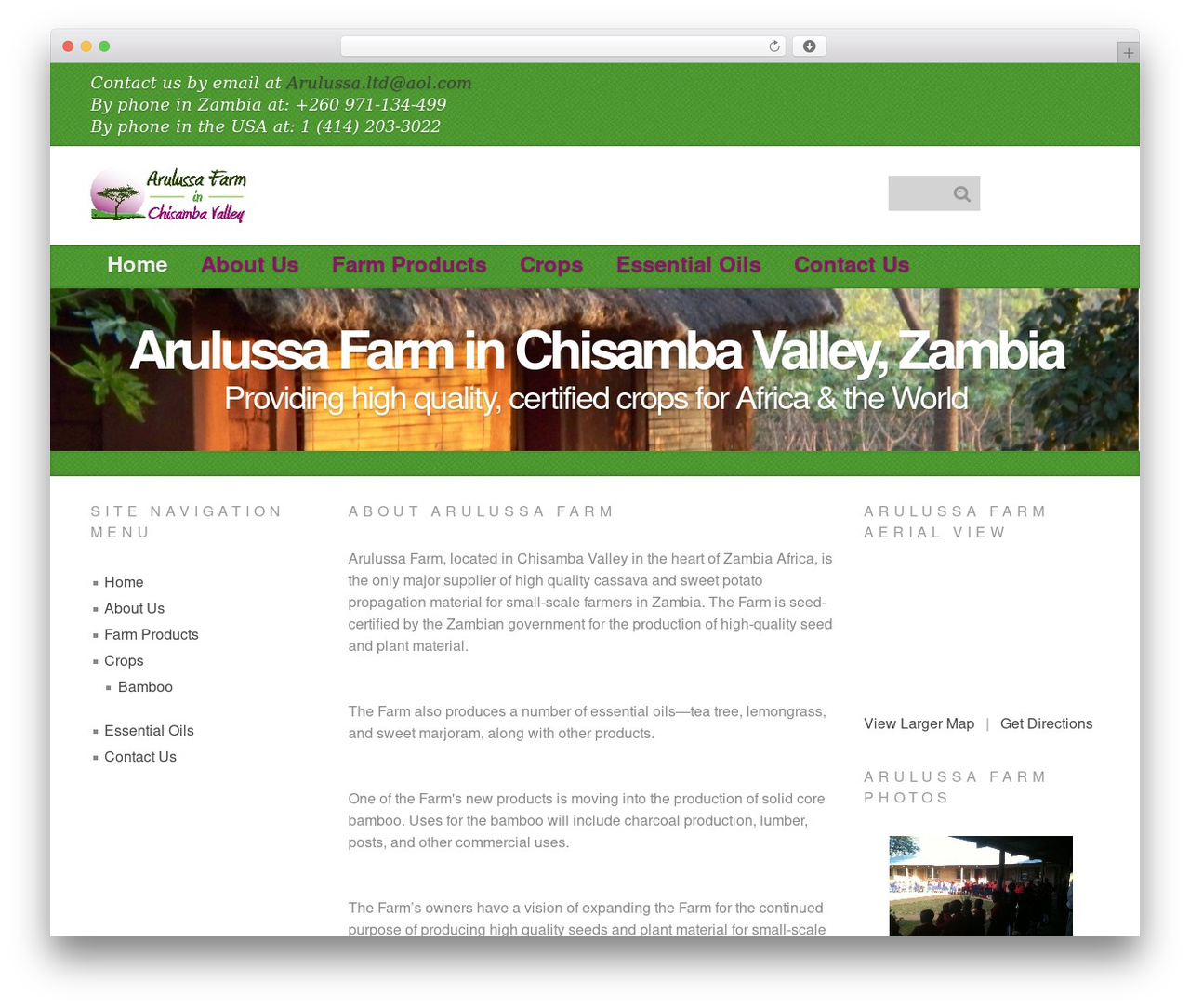 Give WordPress theme - arulussafarm.com