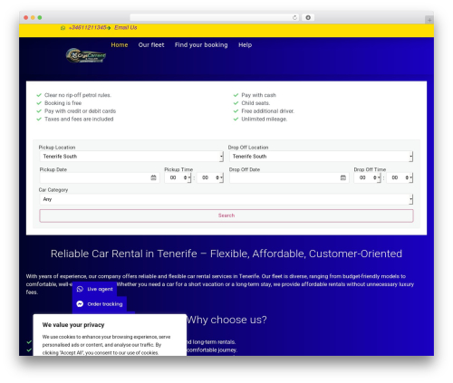 VikRentCar Car Rental Management System (vikrentcar) free WordPress plugin - cryscarrent.com