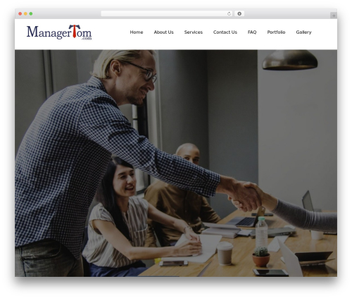 TechUp free WordPress theme - managertom.com