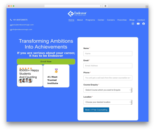 Wpforms lead forms WordPress plugin - endeavormagic.com