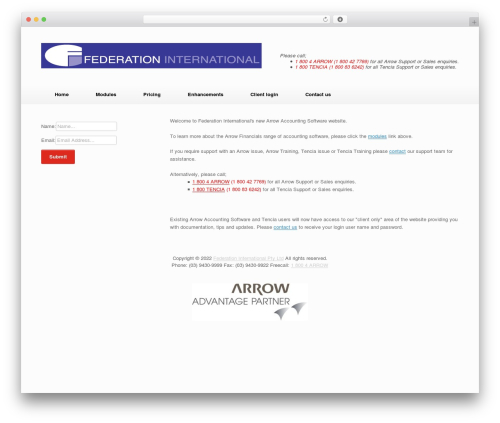 3cx live chat talk WordPress plugin - arrowaccounting.com