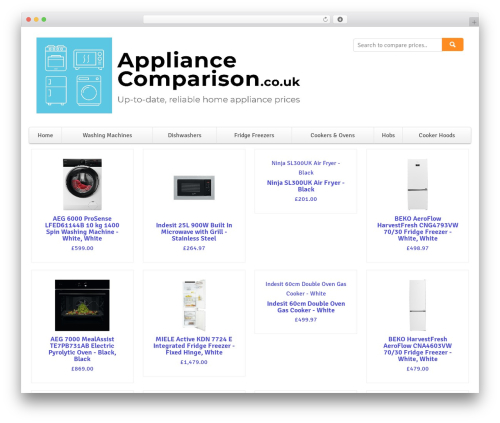 WordPress theme Compare Responsive - appliancecomparison.co.uk