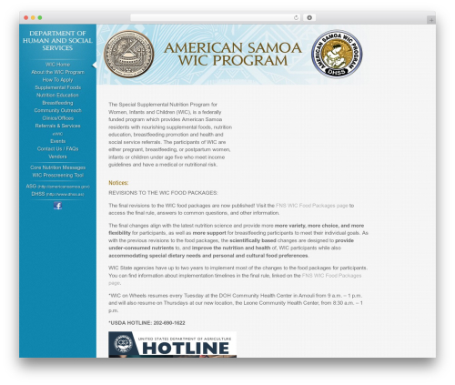 WordPress theme Maja - aswic.com