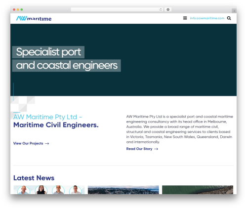 WordPress theme WebAlive - awmaritime.com