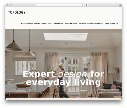 brynn theme WordPress - www.topologyinteriors.com