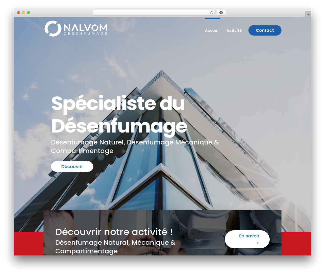 Divi WordPress website theme - nalvom-desenfumage.com