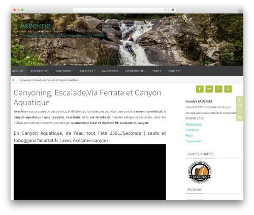 Nirvana WordPress theme - axecime-canyon.com