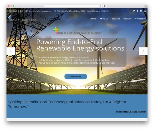 Nortech WordPress website theme - ironflamelabs.com