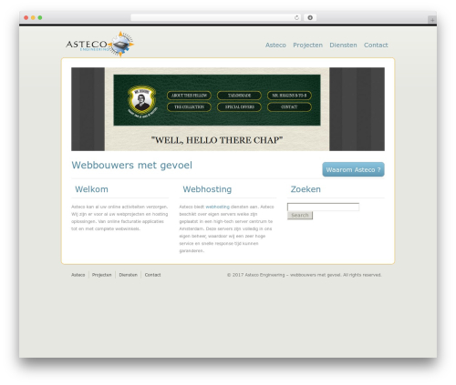 SimpleFolio WordPress theme design - asteco.nl