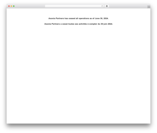 Uncode WordPress theme - axonia-partners.com