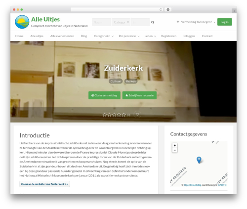 Frontend publishing pro WordPress plugin - alleuitjes.nl/uitjes/zuiderkerk