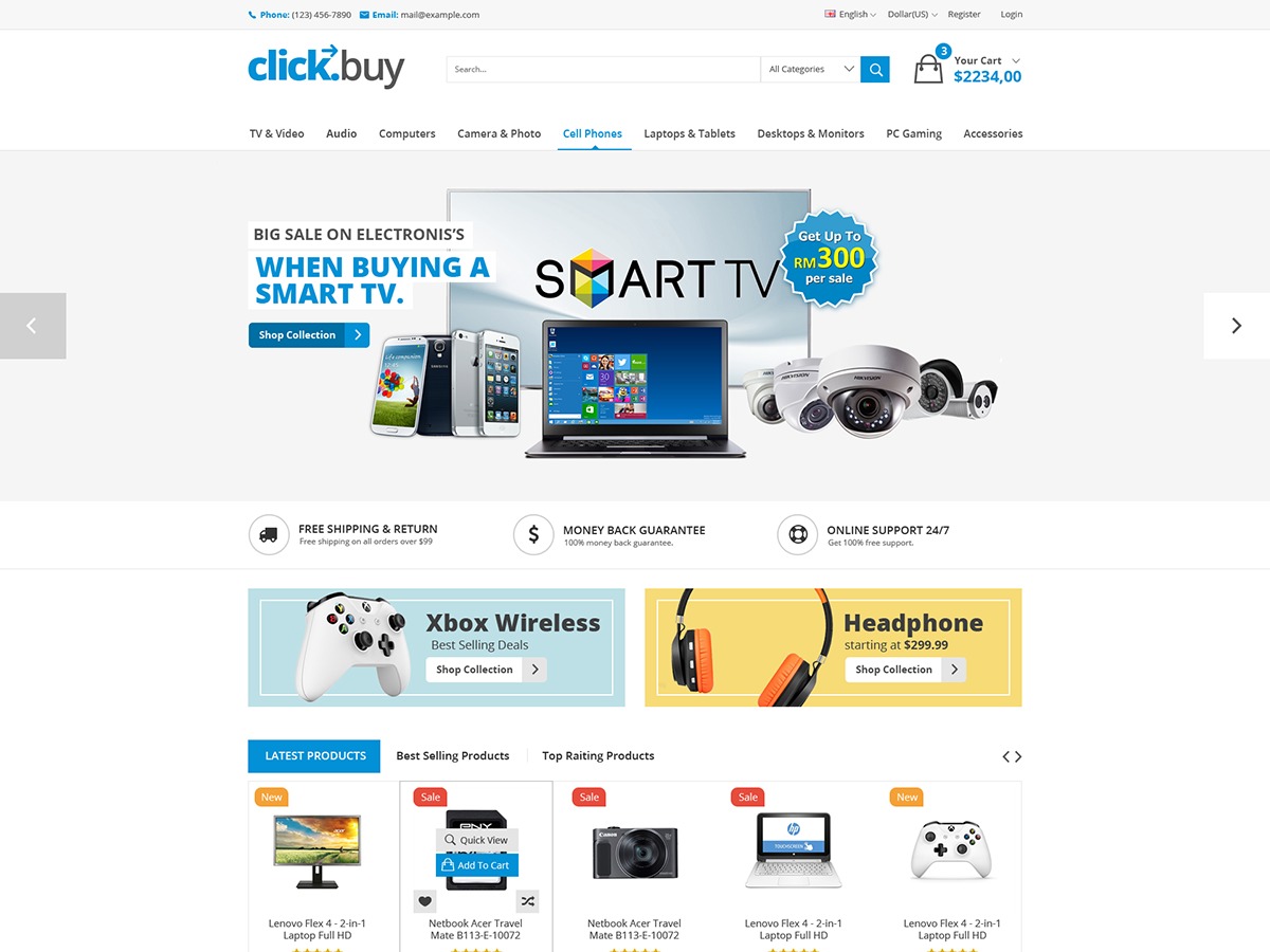 VCOM theme WordPress
