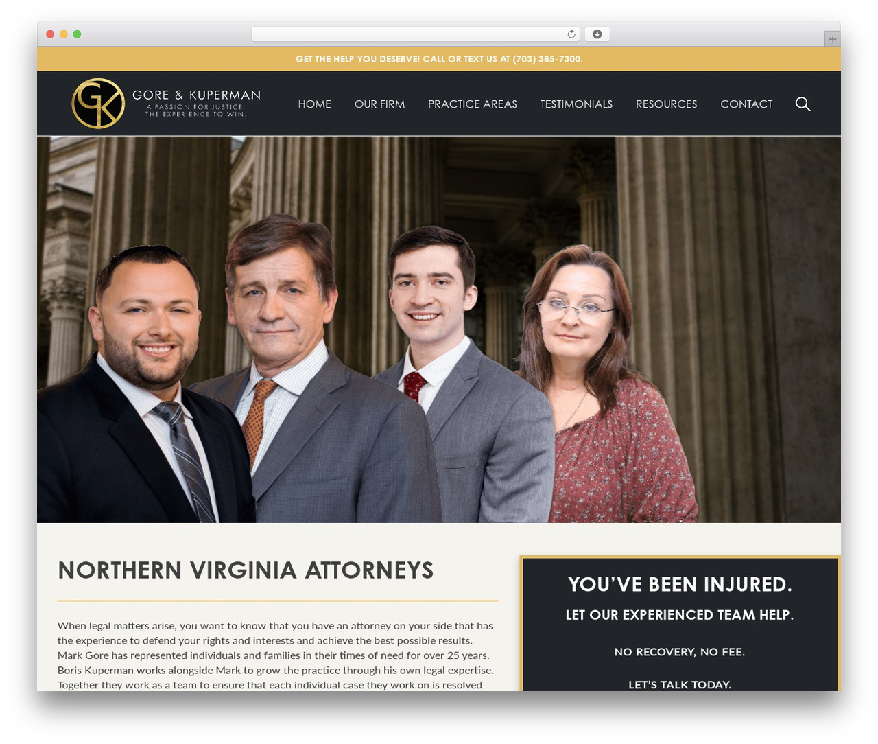 WordPress theme Apache - goreandkuperman.com