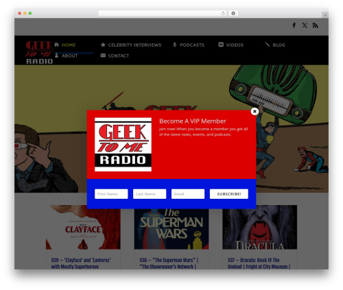 WordPress theme Divi - geektomeradio.com