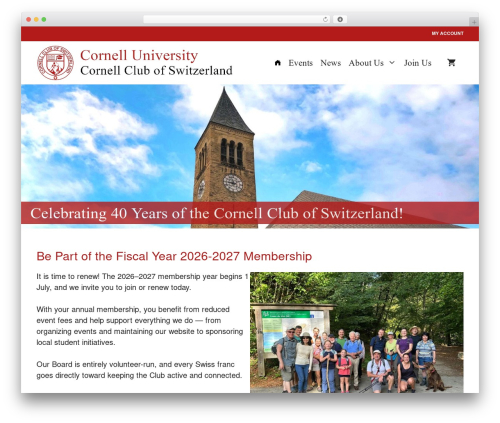 Woo events WordPress plugin - cornellswitzerland.ch