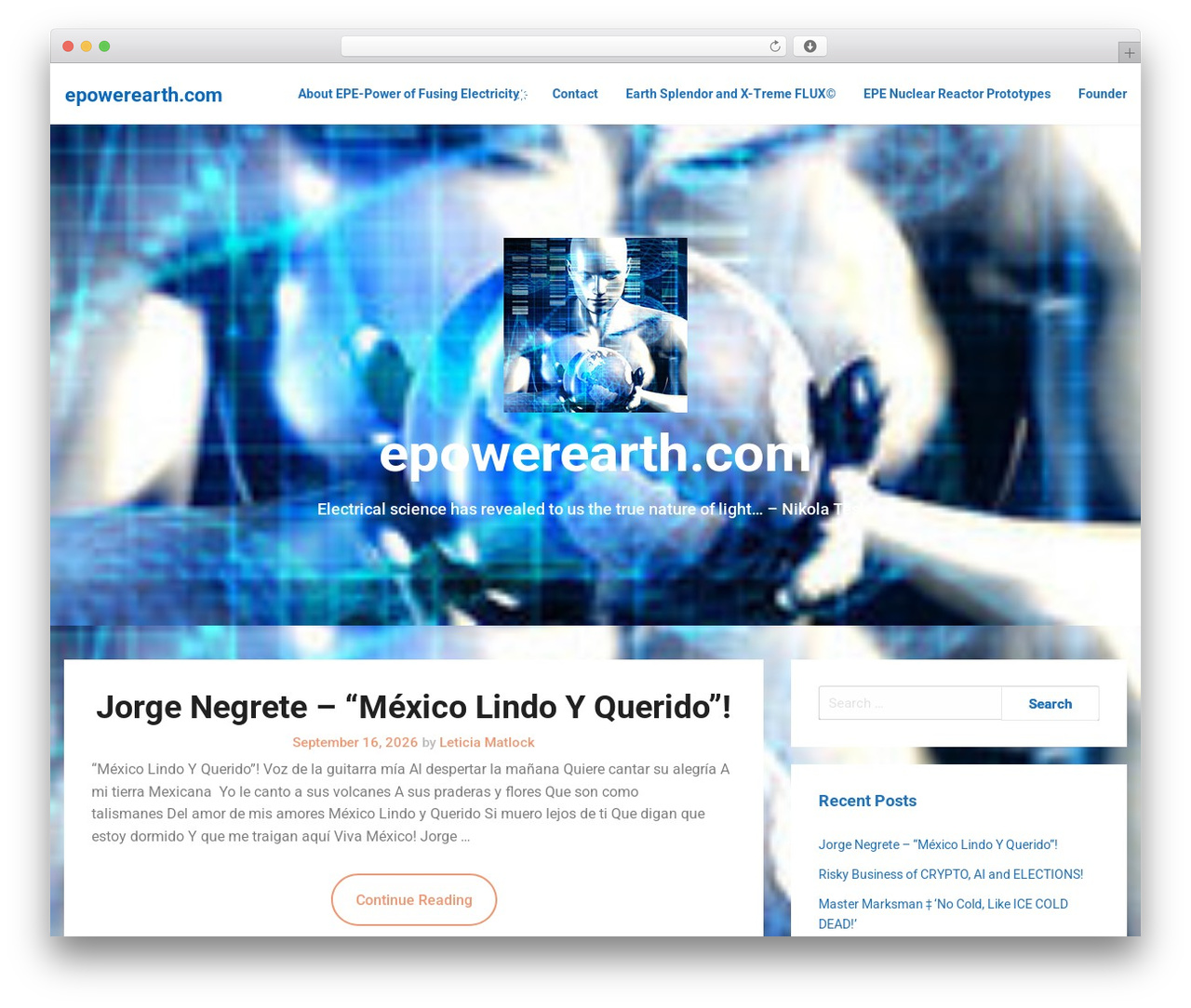 WordPress theme Minimalisticky - epowerearth.com WordPress theme Minimalisticky - epowerearth.com