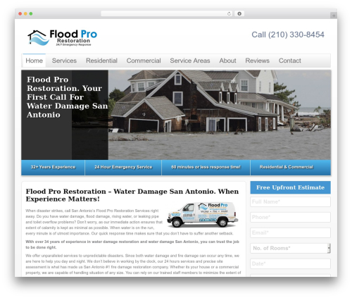 WordPress theme Restoration - floodprorestoration.com