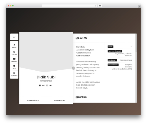 Ryancv plugin WordPress plugin - didiksubi.com