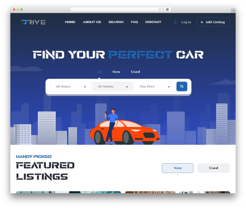 WordPress theme Vehica - drivemena.com