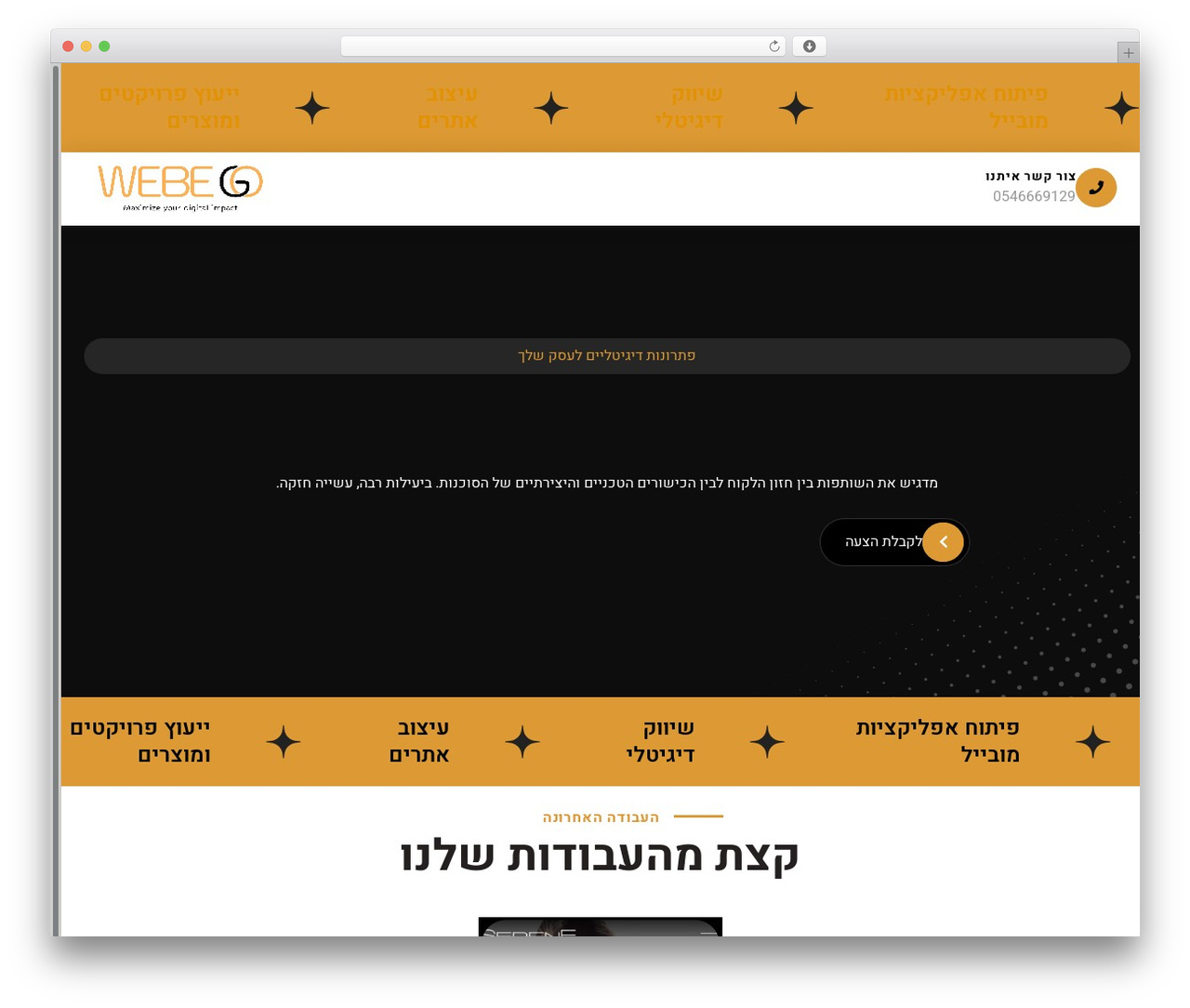 Digiplus WordPress theme - webego.co.il