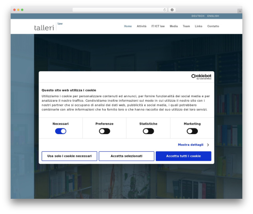 Divi theme WordPress - talleri.law