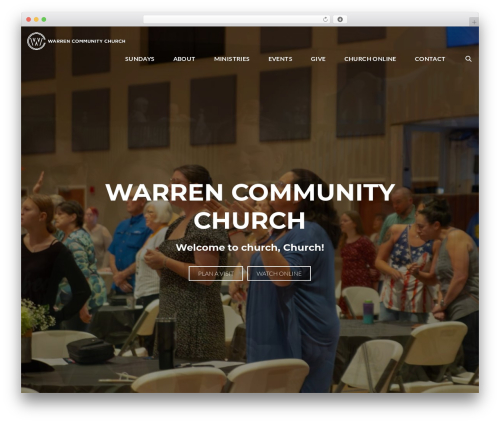 Emphasis WordPress theme - warrencommunitychurch.org
