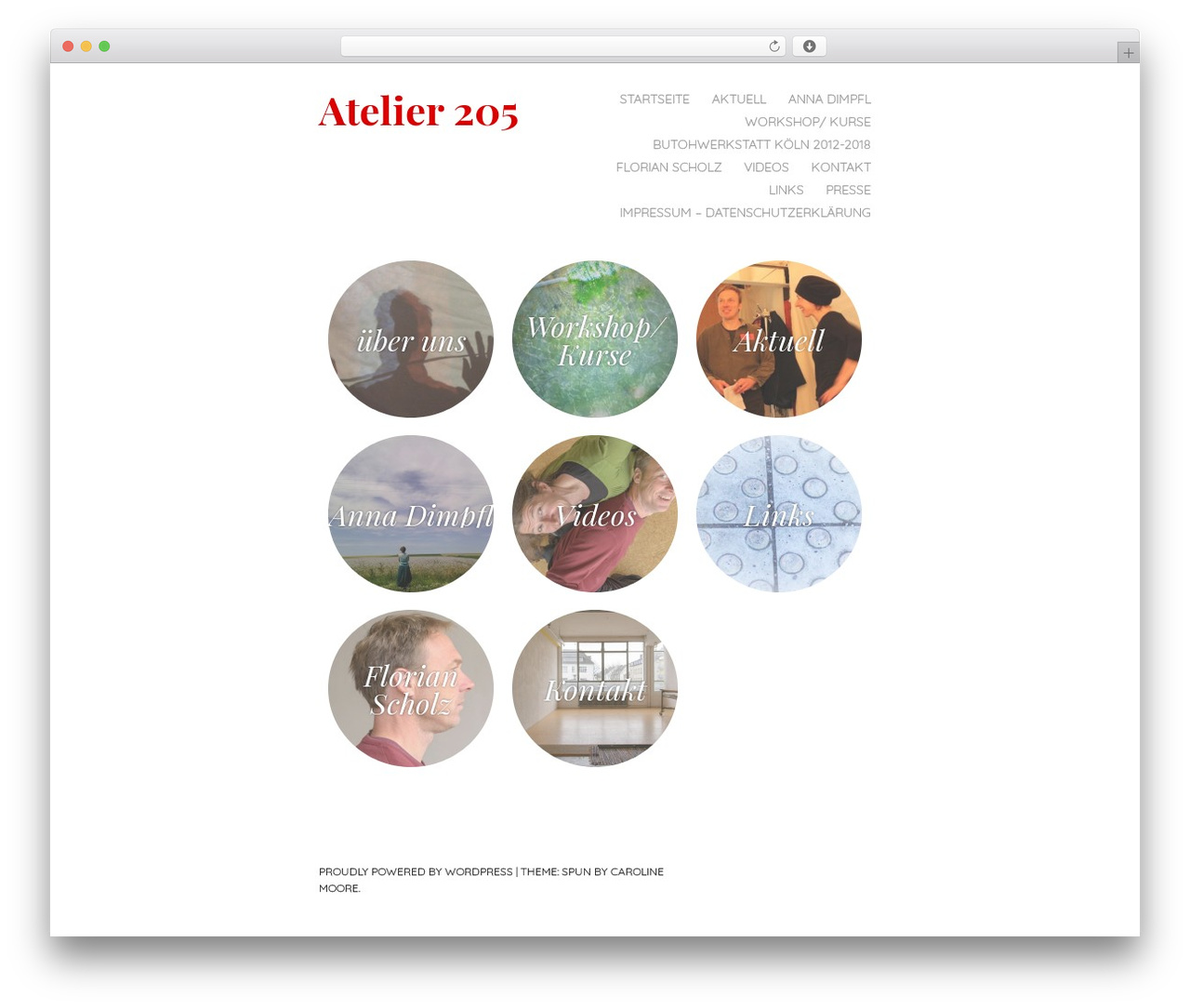 Spun theme WordPress - atelier205.de Spun theme WordPress - atelier205.de