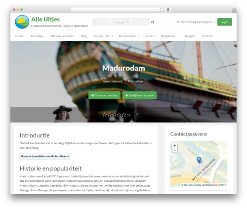 Frontend publishing pro WordPress plugin - alleuitjes.nl/uitjes/madurodam