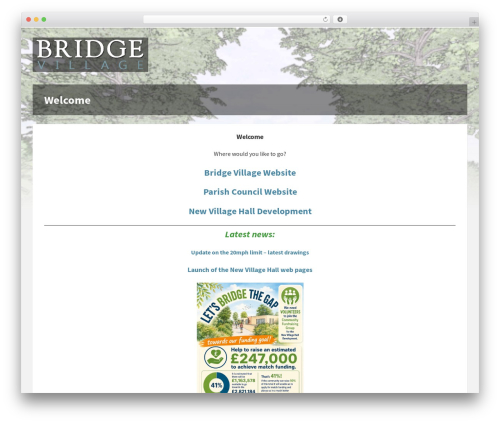 TownPress WordPress website theme - bridgevillage.org.uk