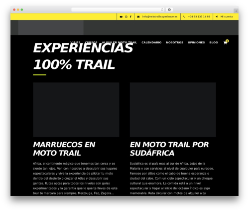WordPress theme Klippe - www.twintrailexperience.es