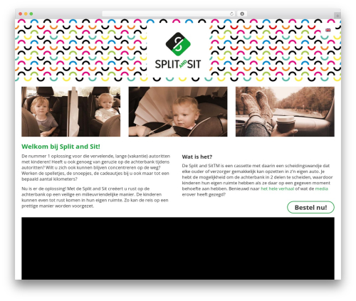WordPress theme Split and sit - splitandsit.nl