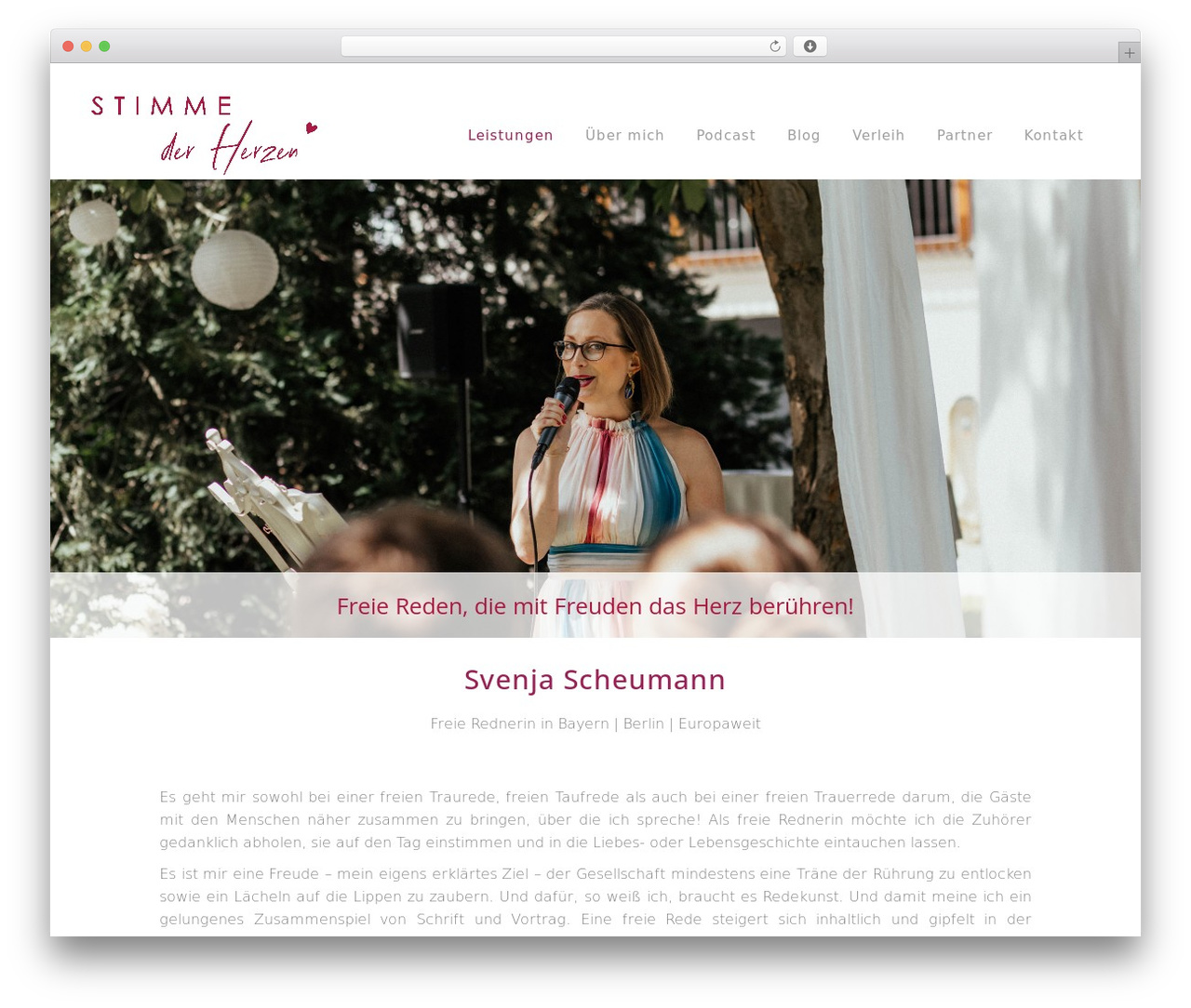 Bridge theme WordPress - stimme-der-herzen.de