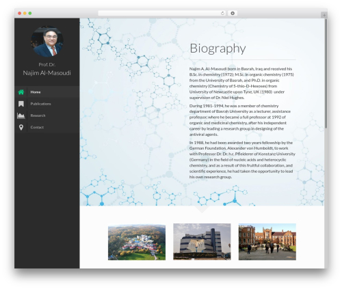 WordPress theme Faculty - al-masoudi.de