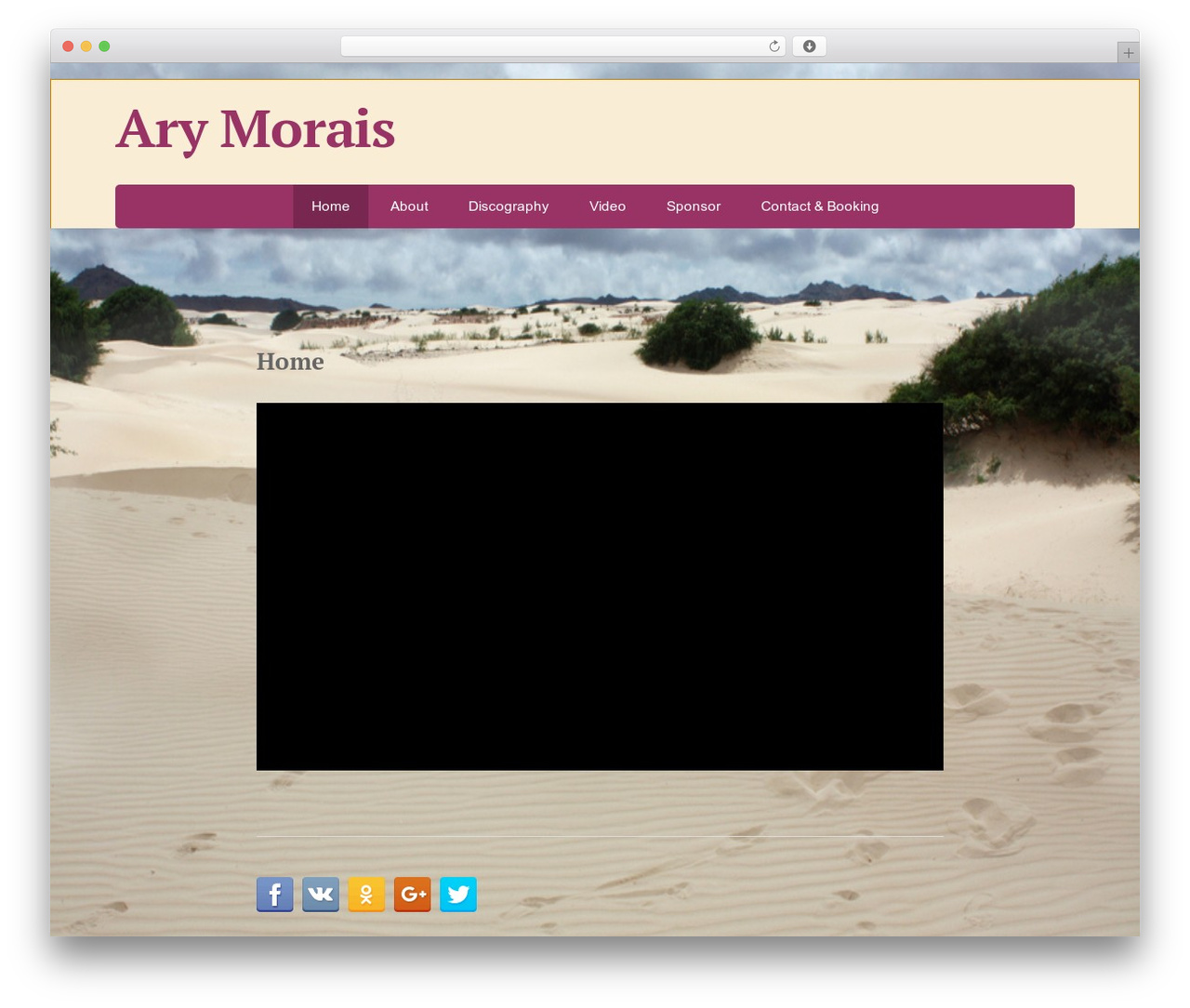Basic free WordPress theme - arymorais.com